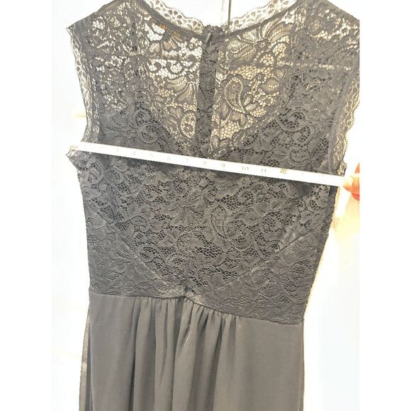 Miusol Women's black Formal Floral Lace Evening Party Maxi Dress size Medium - Picture 8 of 10